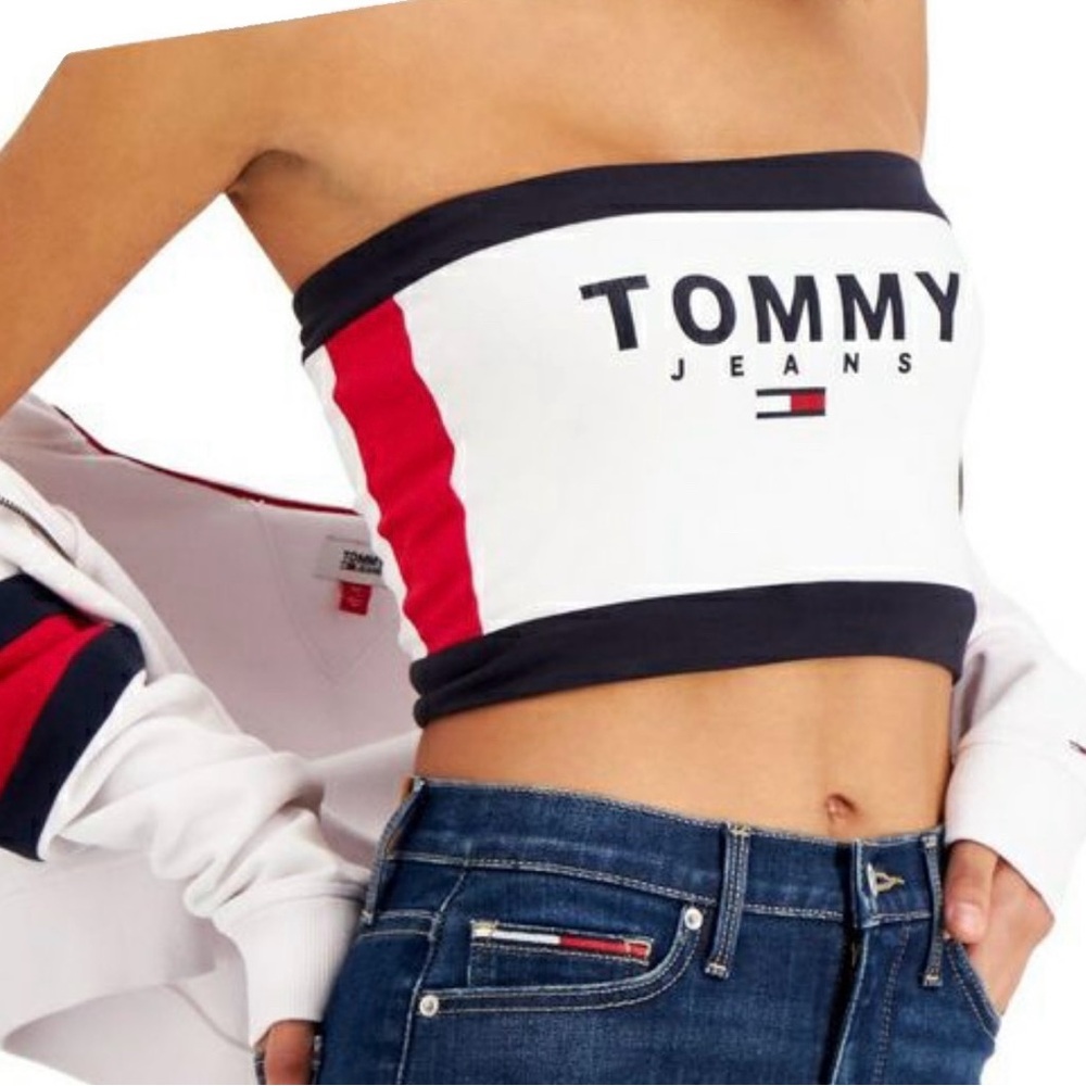 Tommy Hilfiger Jeans Halter Top Size Large NWT